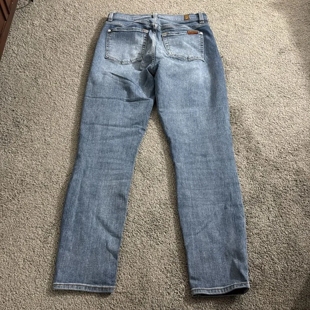 7 For All Man Kind Aubrey B(Air) Skinny Jeans Size 27 Medium Wash